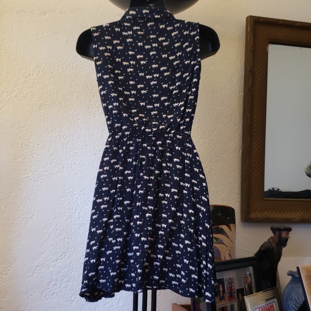 **SOLD ON MERCARI**Allegra K Placket Printed Dress - Picture 3 of 4